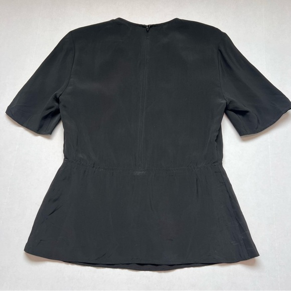 ACNE STUDIOS WOMENS TATY LIQUID SOL BLOUSE BLACK Shirt Top - Picture 3 of 6